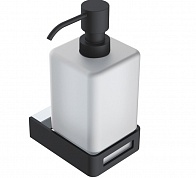 Дозатор для жидкого мыла настенный Boheme Q Сhrome & Black 10957-CR-B